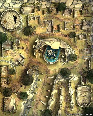 Manticore Lair | Ruined Village [80 x 100]