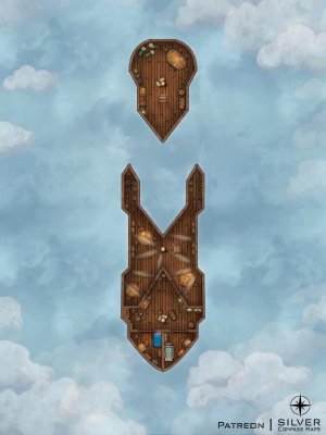 The Cloudsplitter - An airship that can split into four parts!