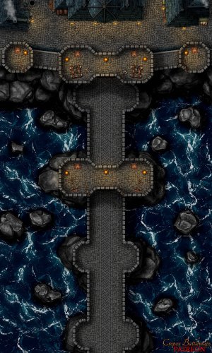 Blackburn Bridge 30x50 battle map - 2 variants