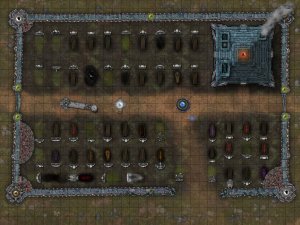 Desecrated Cemetery [35x26]