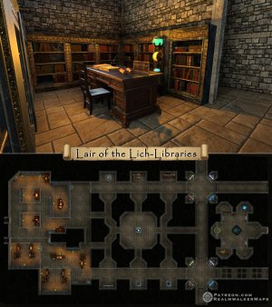 Lair of the Lich-Libraries (52x29)