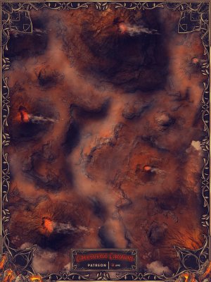 [OC] The Calescent Canyons — Regional Map