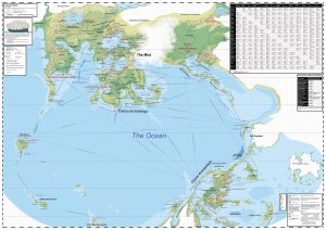 World map of the Asteanic World, SAKE (Sorcerers, Adventurers, Kings, and Economics) ttrpg
