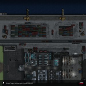 100x100 Free Modern/Sci Fi Shipping Dock Map