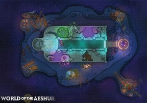 A temple in the Aether - [50x35]