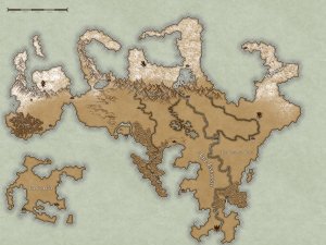 Map of Dougaria. Free to use for any DND campaign, and happy to take feedback