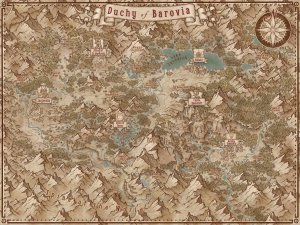 Duchy of Barovia - Alt Expanded Barovia Region Map