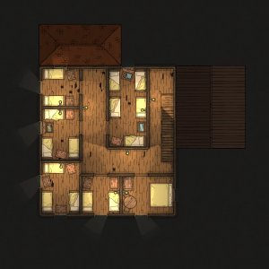 [OC] Tavern Battle Maps Vol.1 — 3 taverns, 6 maps, 
day/night + grid/gridless [PWYW]