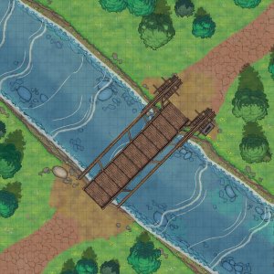 Yet another river map, but with bridge with an opening mechanism!