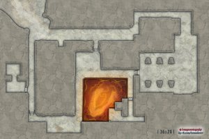 Forgotten Forge. Unfinished Battlemap I forgot to finish and now I forget what it was supposed to be. [36x24]