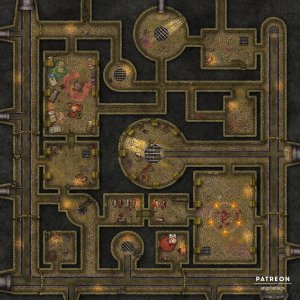 The Sewers [battlemap] from Angela Maps - 4 versions! [art]