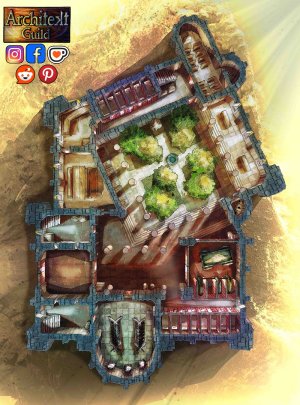 Monastery of Arcane (rpg fantasy map 2floors)