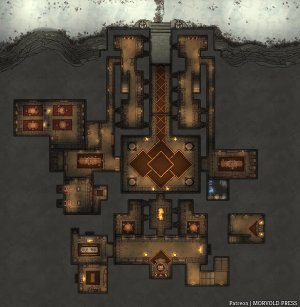 Restored Dwarven Fortress of Axeholm [84 x 86]