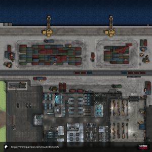 100x100 Free Modern/Sci Fi Shipping Dock Map