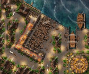 Port Sorrow Shipyard (EA: Day/Night; Individual Buildings; Full res. in description)