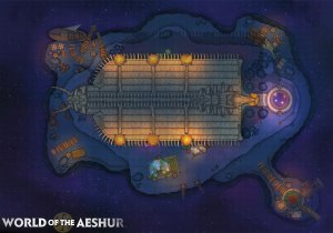 A temple in the Aether - [50x35]
