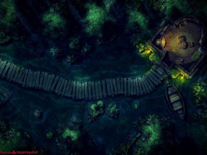 Swamp Hut [20x15] [Battle Map] [No AI] [OC] [Art]