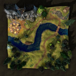 [Free] I put together a 5-map starter pack for DMs — Grid + Gridless, VTT Ready