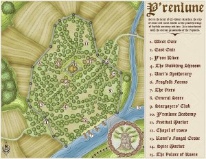 Map 754 - Y'renlune - Town Map