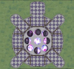 My first (rough) draft for the moon goddess temple for my dnd game (repost)