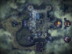 Curse of Strahd - Argynvostholt Castle [64x48]