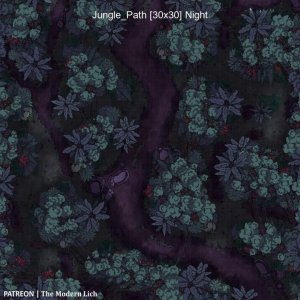 Jungle - Path [30x30][Battlemap][OC]