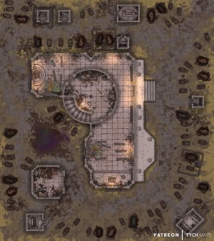 Grand Cemetery - Chapel - Descent into Avernus [40x45]