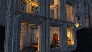 "The palace unfolds around you like a promise – opulent, inviting, immaculate. ... This should concern you." -- Hell Palace - throne room ('Aula Numine'), 50x30