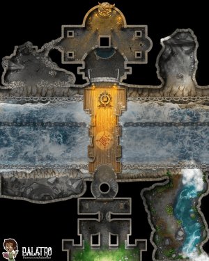 The Shifting Dungeon serves as tomb, temple, and trial all in one. Heroes navigate the bridge across the chasm’s river to prove themselves in the eyes of the ancestors buried there.