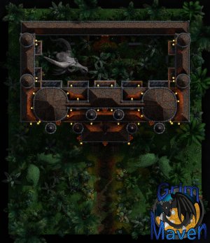 "Old Keep"(31x36) multiple levels, an ancient keep full of Dragons, Bones...riches?...enemies?
