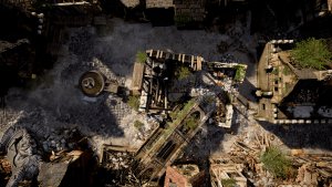 [OC][Art] The Streets of Eirintaal (Urban Ruins Battlemap)