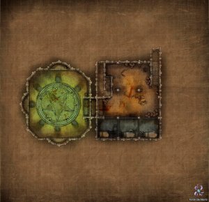 Victorian Haunted House Battle Map 30x29