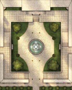 Free Palace Courtyard Day, Night, Basic 20x25 200DPI