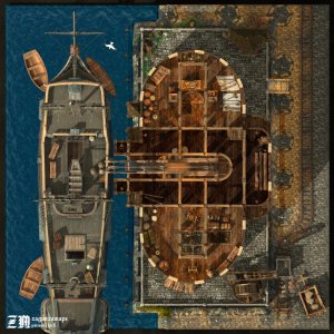 Port crane - 8 levels [26x26] [link to day/night 150DPI maps in the comment]