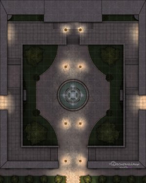 Free Palace Courtyard Day, Night, Basic 20x25 200DPI