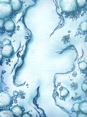 Frozen Gully [30x40]