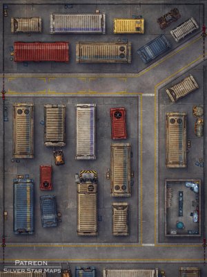 Modern Shipping Port