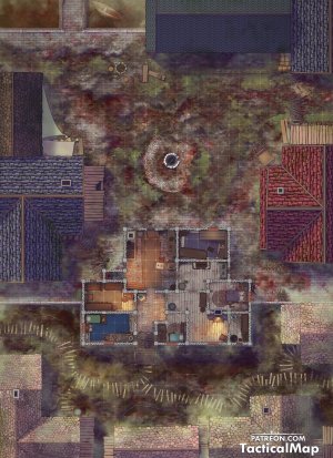 Barricaded House [32x44]
