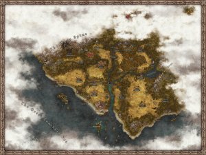 Stranded colony of New Thalysse - Regional map