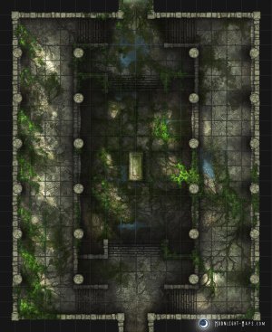 [OC] Both lost and forgotten! The Forgotten Crypt Map will tempt your players exploration! [18x22]