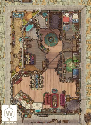 Adventurer's City House! - Free Patreon membership this month + FVTT files coming this week for all my maps!