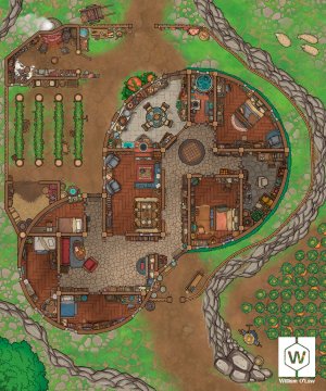 Hacienda in the Fields – With Day & Night Seasonal Variations!