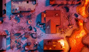 I made map in DD and took it into blender to raytrace lights. Fun project.