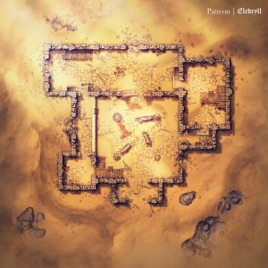 Desert Ruin [40x40]