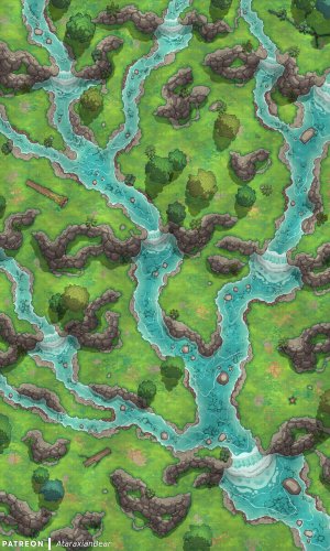A large river encounter [45x75]