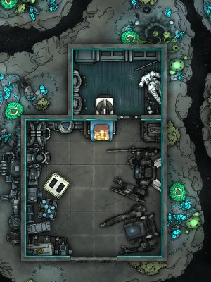 Sharing some sci-fi maps from our latest battlemap book! All 9x12 in size :)