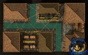 "Canal Way"(27x17) stalk the back alleys of a venician style city in canal way!