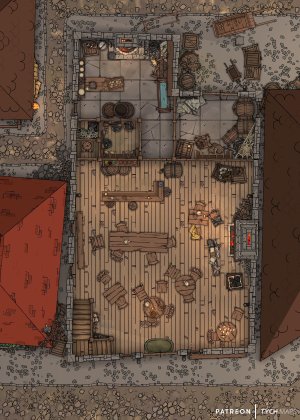 Muleskull Tavern - Waterdeep [15x21]