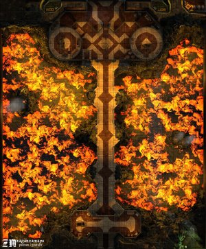 Dwarven realm of Ahruukar - Bridge District [85x85] and bridge [38x46]