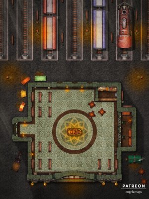 Central Railway [battlemap] from Angela Maps - 3 versions! [animated] [art]